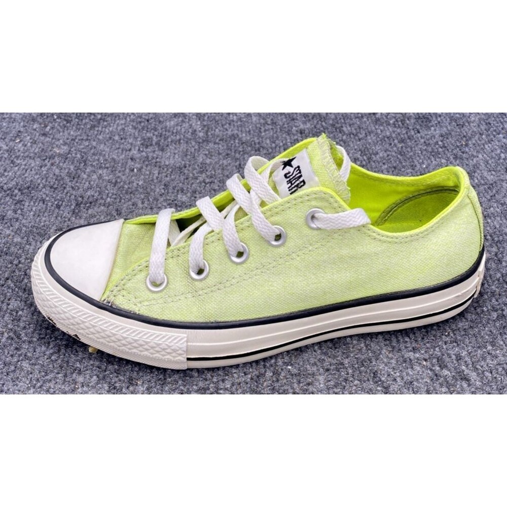 Converse Chuck Taylor All Star Low Top Lime Neon Green Canvas Shoes Women 6